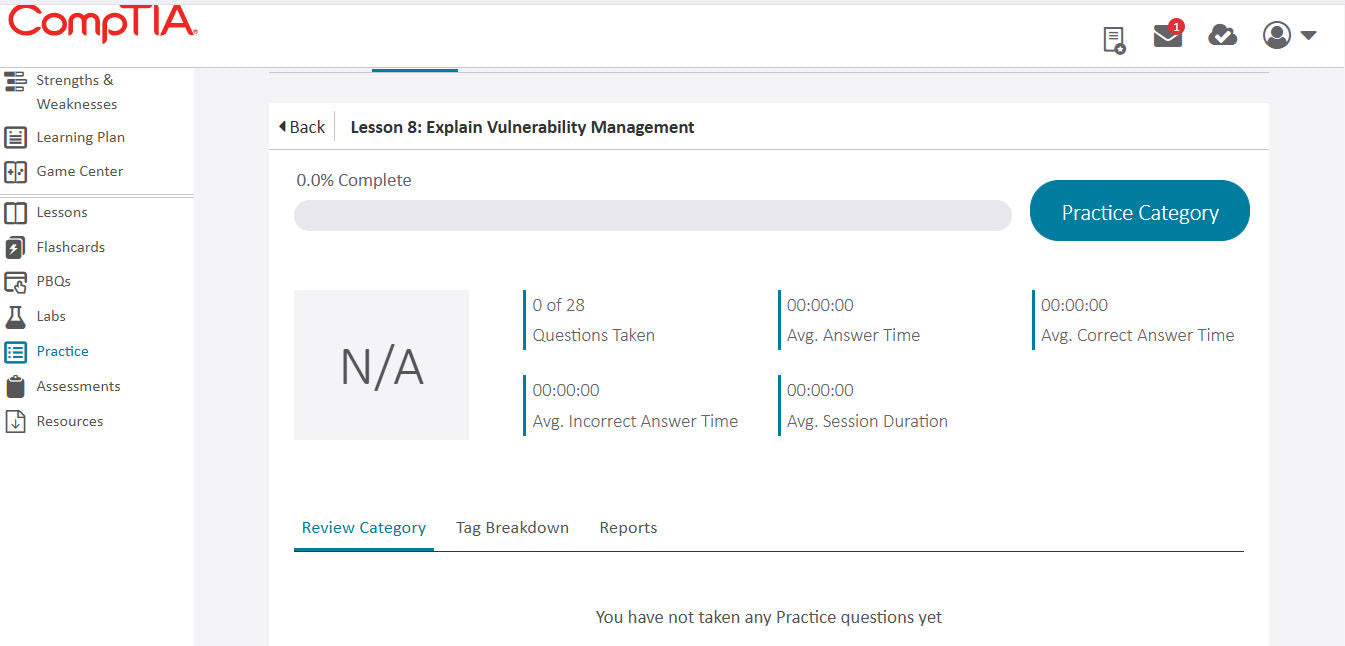 เรียนรู้ CompTIA Security+ CertMaster + ห้องปฏิบัติการ (SY0-701)