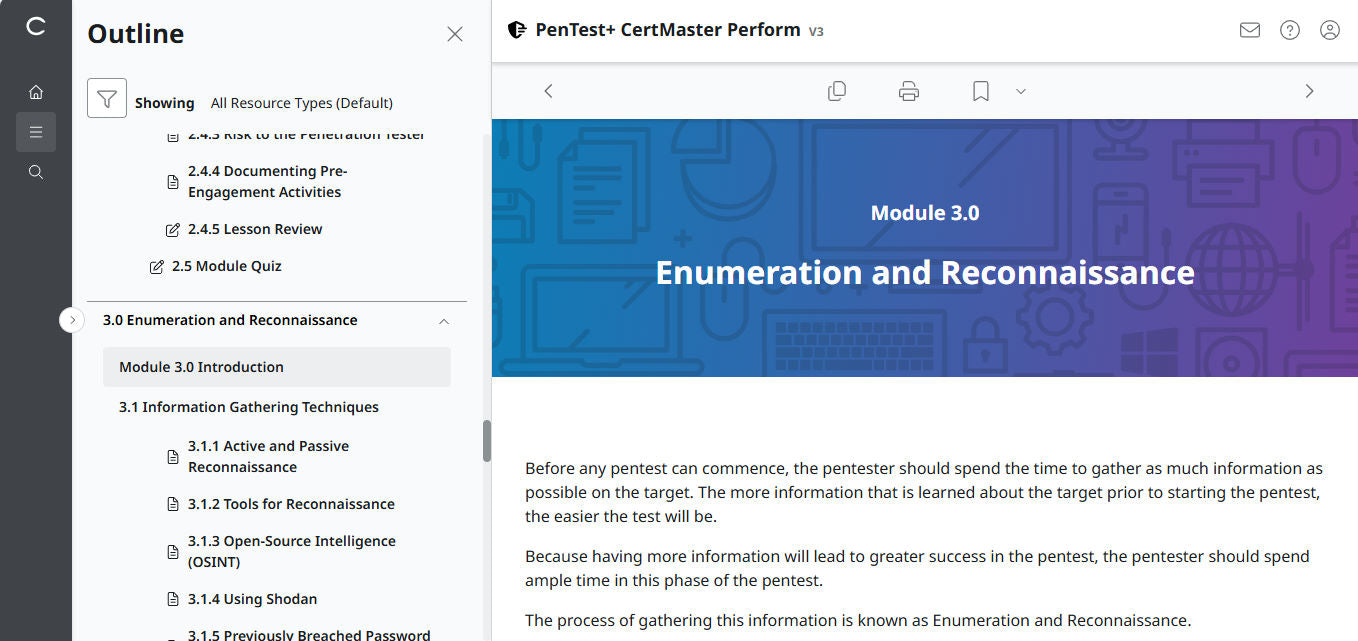 CompTIA PenTest+ CertMaster Perform PT0-003 (V3)