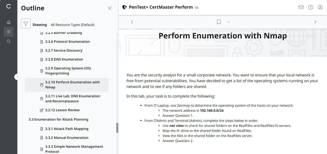 CompTIA PenTest+ CertMaster Perform PT0-003 (V3)